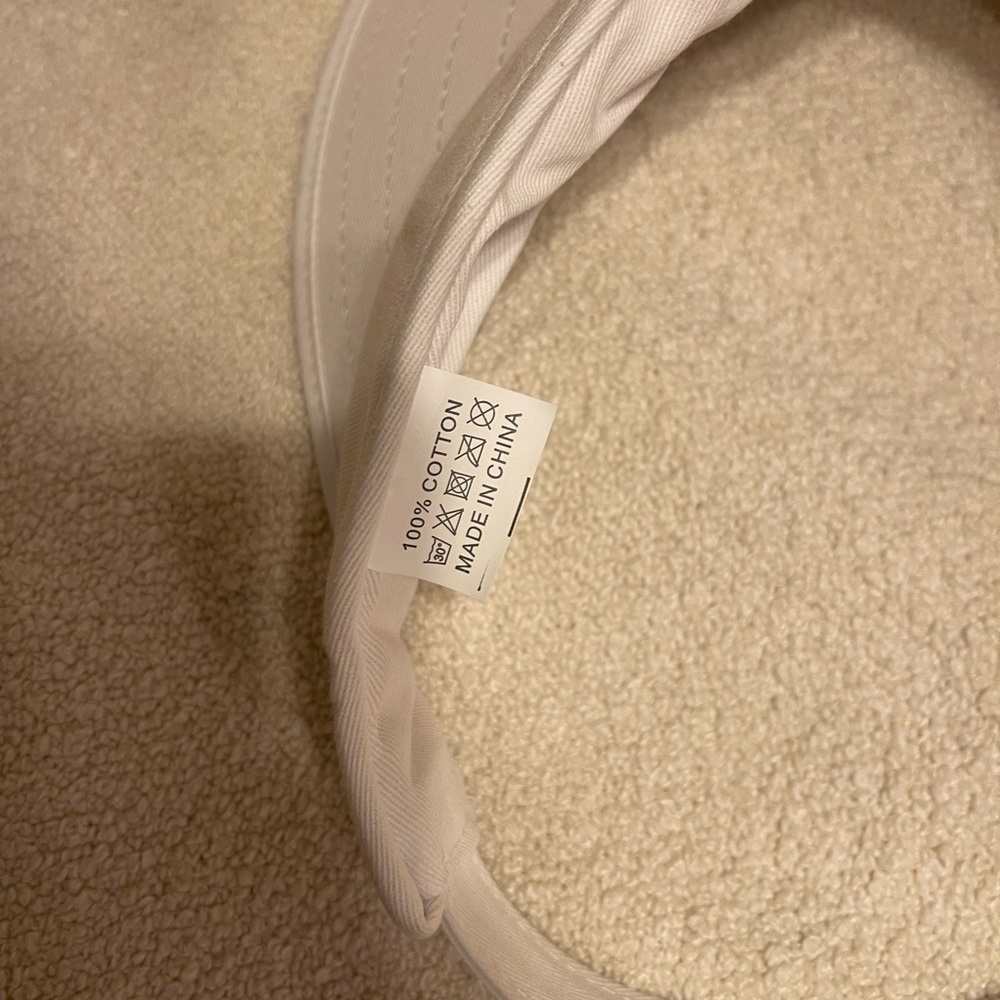 White Sun Protective Cap/Visor - Picture 7 of 7